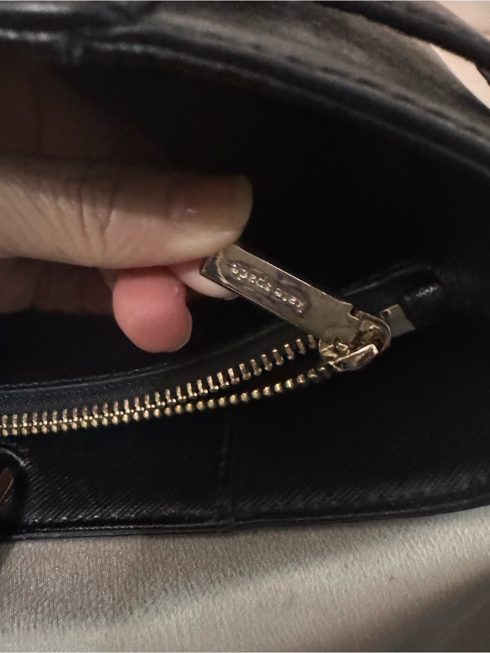 kate spade Staci New York Black Leather Tote Bag - Picture 5 of 16